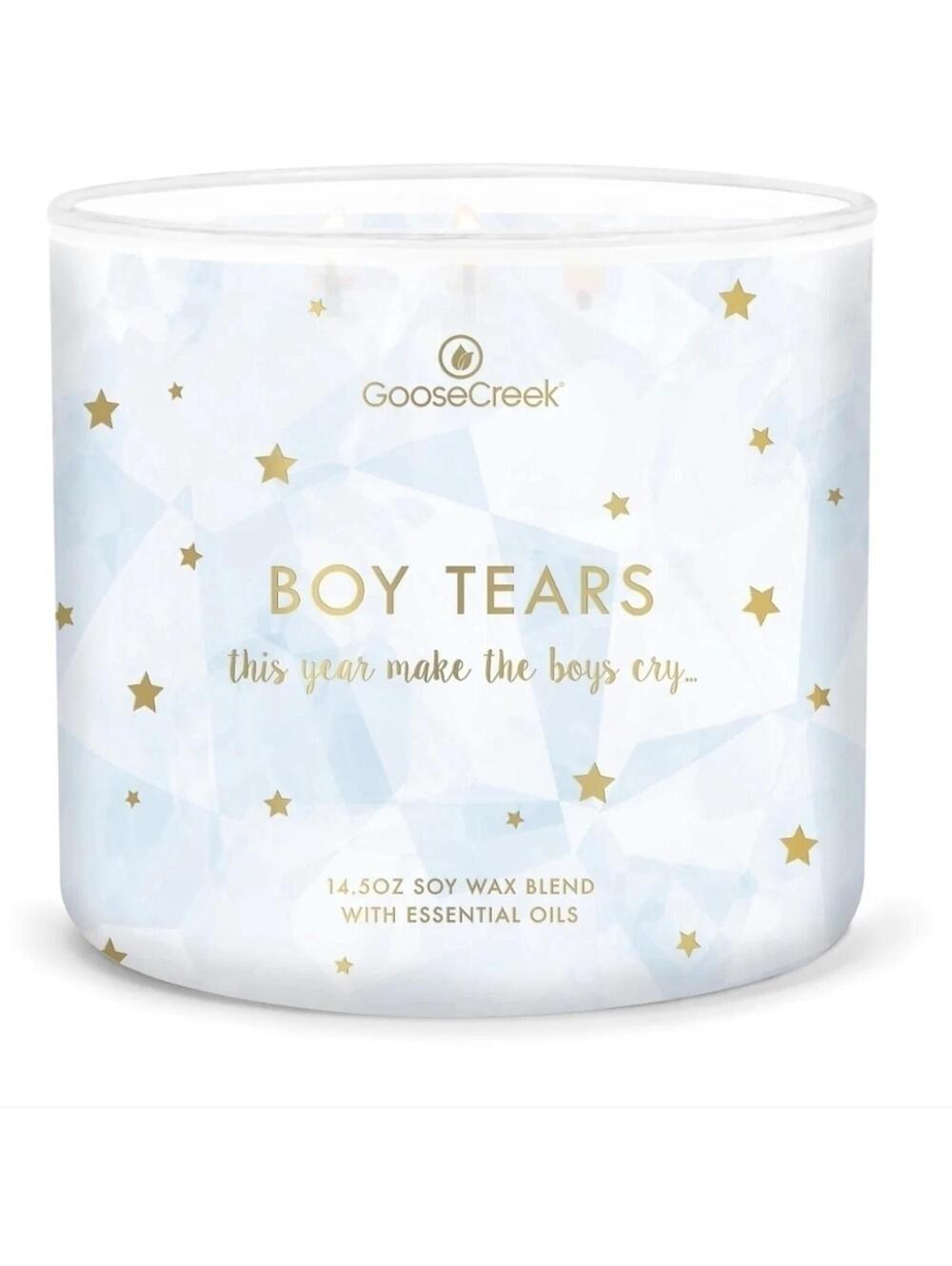 Goose Creek Boy Tears 3 Wick Candle